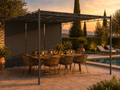 Belvédère de Jardin Acier 4x3 m — Rideau Latéral