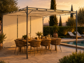 Belvédère de Jardin Acier 4x3 m — Rideau Latéral