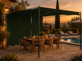 Belvédère de Jardin Acier 4x3 m — Rideau Latéral
