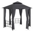 Gazebo de Jardin Acier avec Parois — Belvédère Fermé