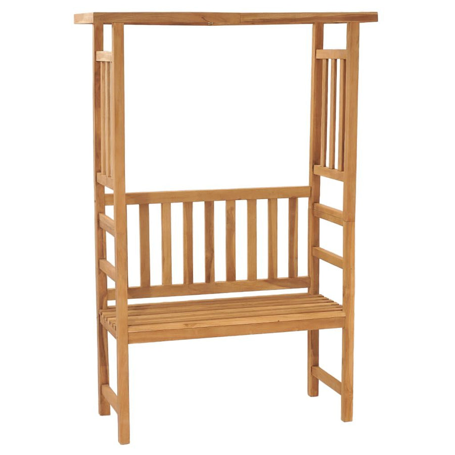 Arche de Jardin avec Banc — Teck Massif, Support Rosiers
