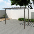 Arche de jardin en acier arabesques pour rosiers - vue principale