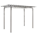 Arche de jardin acier arabesques - détail du treillage