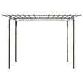 Arche de jardin acier arabesques - installée au jardin