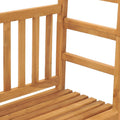 Banc de jardin teck massif avec pergola - dimensions