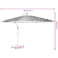 Parasol de Jardin LED Toit Paille 290 cm — Mât Acier - photo 10