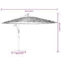 Parasol de Jardin LED Toit Paille 290 cm — Mât Acier - photo 9